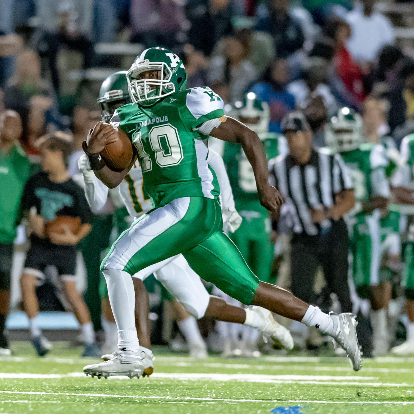 Friday night high school football action